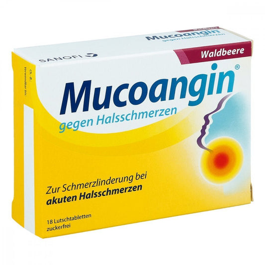 Mucoangin Waldbeere 20 Mg Lutschtabletten (18 stk)