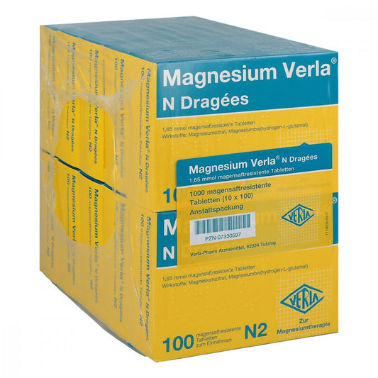 Magnesium Verla N Dragees (10X100 stk)