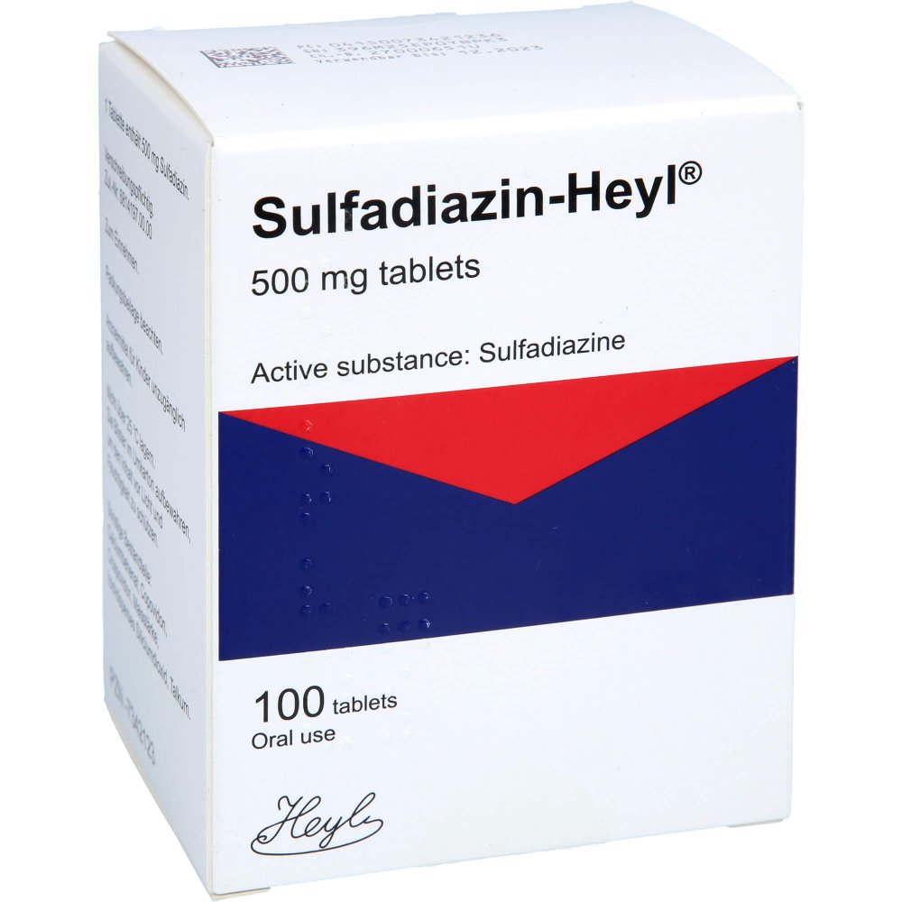 Das Produktfoto zeigt Sulfadiazin Heyl Tabletten (100 stk) PZN 07342123