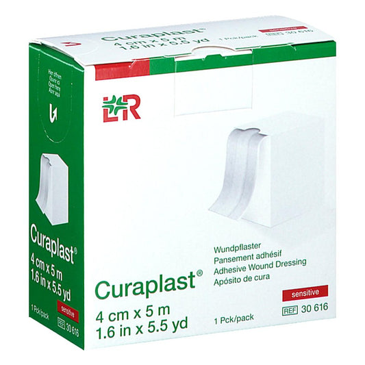 Das Produktfoto zeigt Curaplast Wundschnellverb.Sensitiv 4 Cmx5 M (1 stk) PZN 07366796