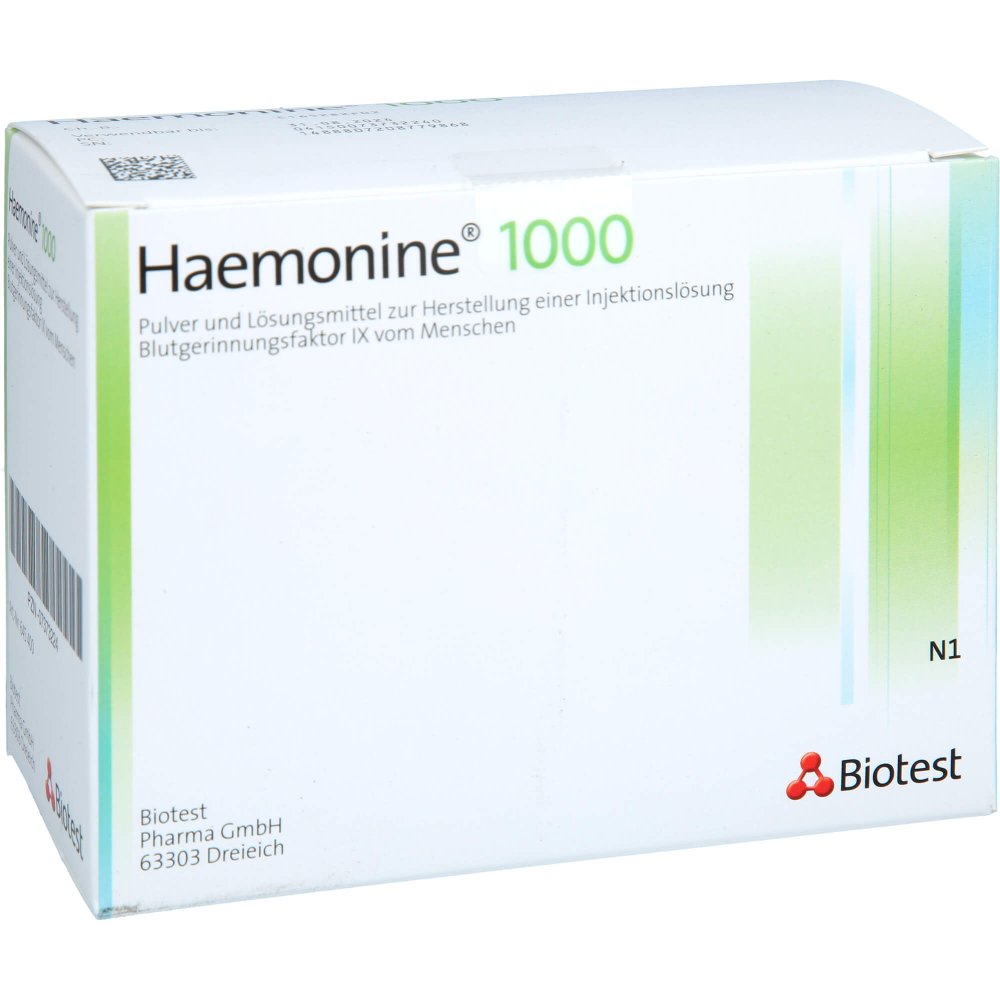 Haemonine 1000 Plv.U.Lösungsm.Z.Her.E.Inj.-Lsg. (1 stk)