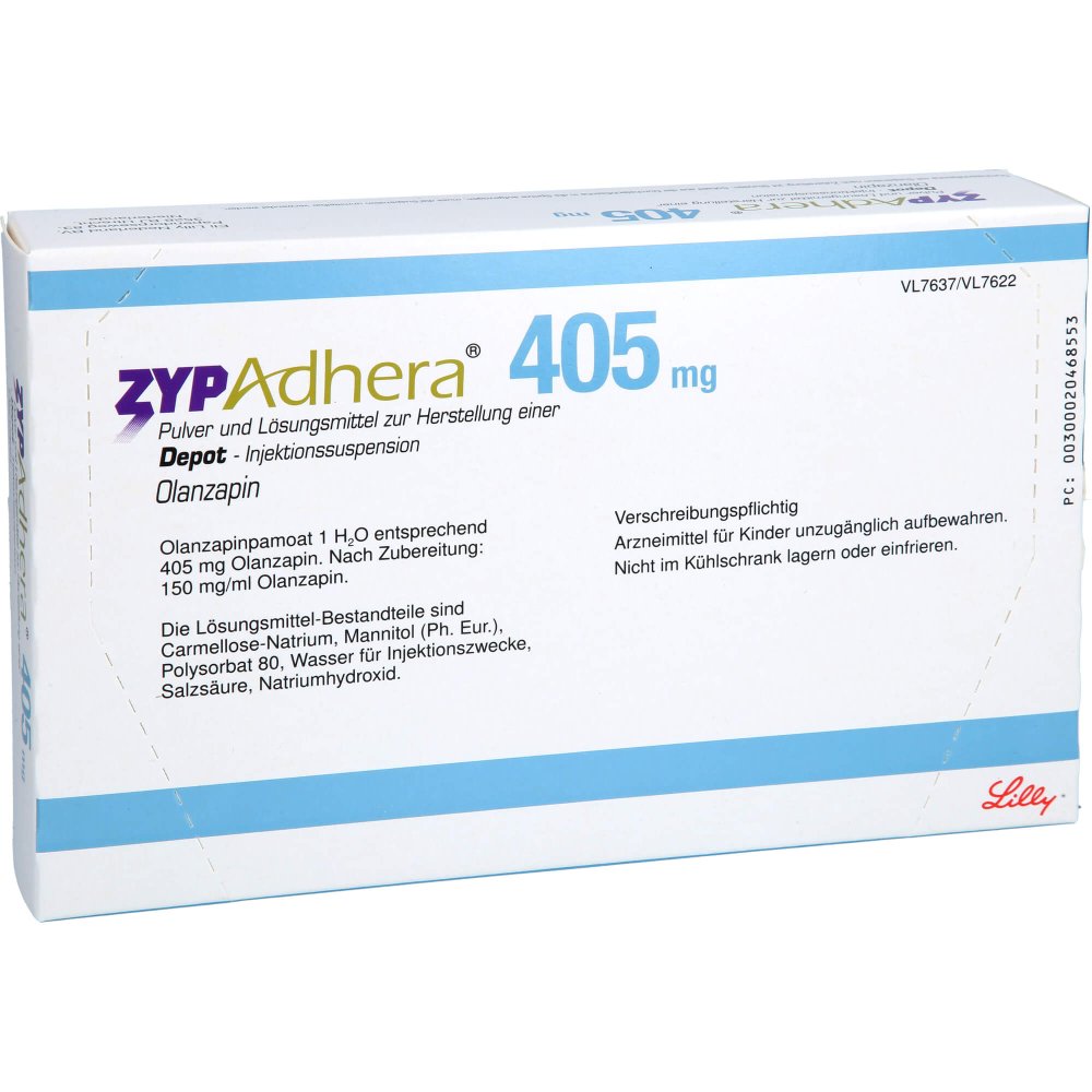 Das Produktfoto zeigt Zypadhera 405 Mg Plv.+Lsm.Z.Her.E.Depot-Inj.-Susp. (1 Pck) PZN 07373336