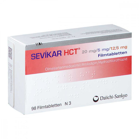 Sevikar Hct 20 Mg/5 Mg/12,5 Mg Filmtabletten (98 stk)