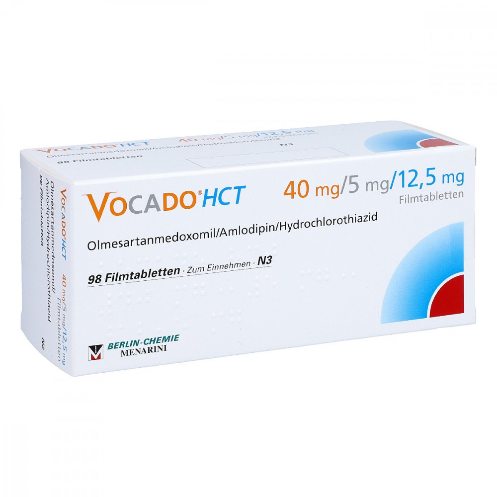 Vocado Hct 40 Mg/5 Mg/12,5 Mg Filmtabletten (98 stk)