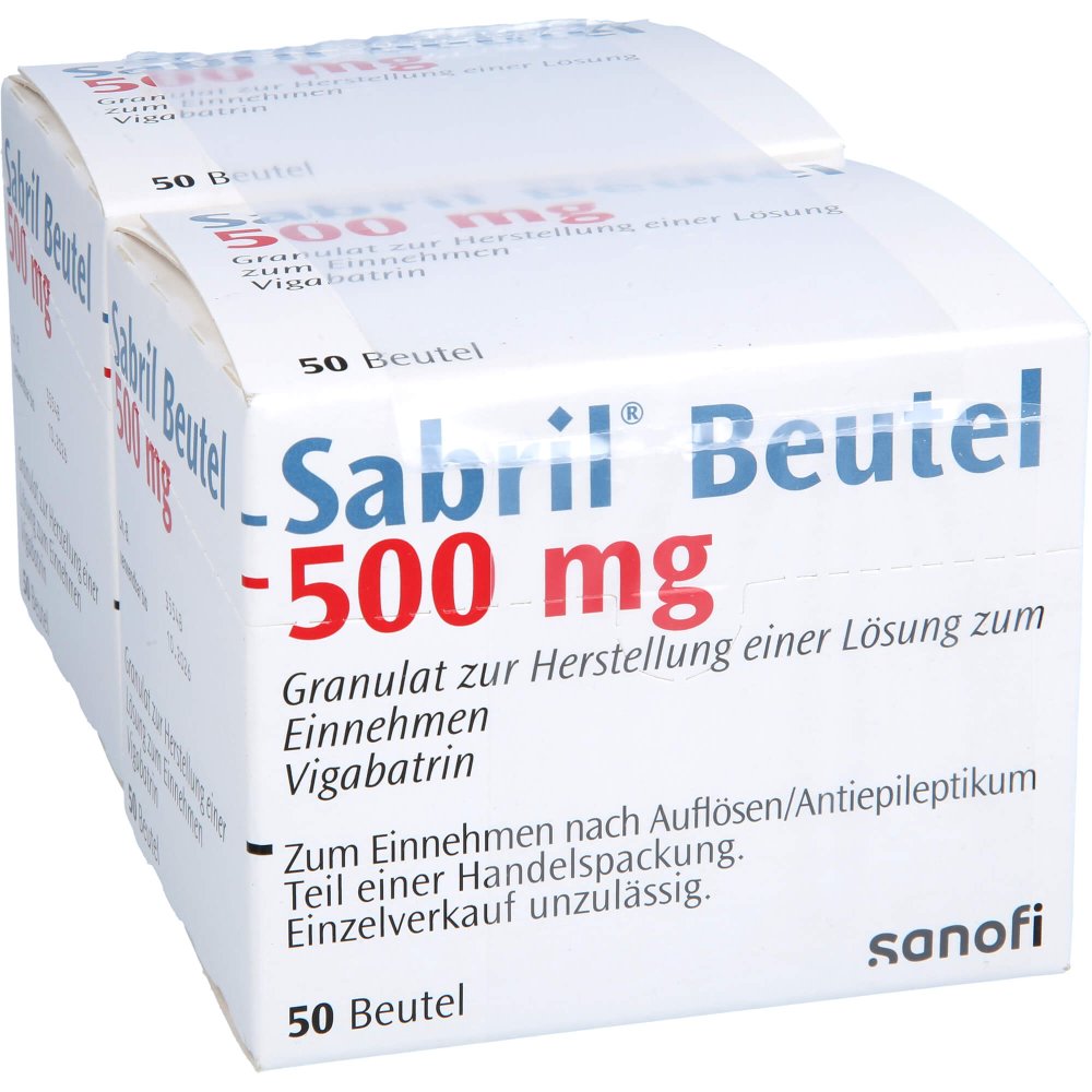 Das Produktfoto zeigt Sabril Beutel Granulat (100 stk) PZN 07382909