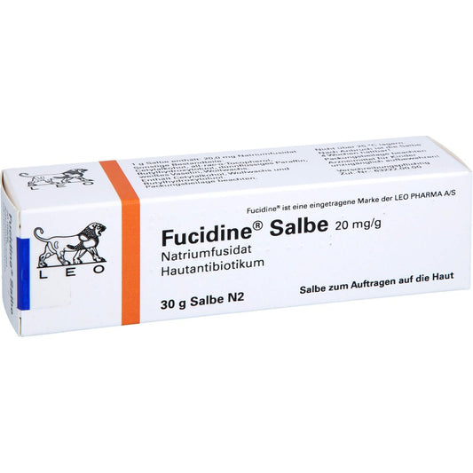 Das Produktfoto zeigt Fucidine Salbe 2% (30 g) PZN 07393178