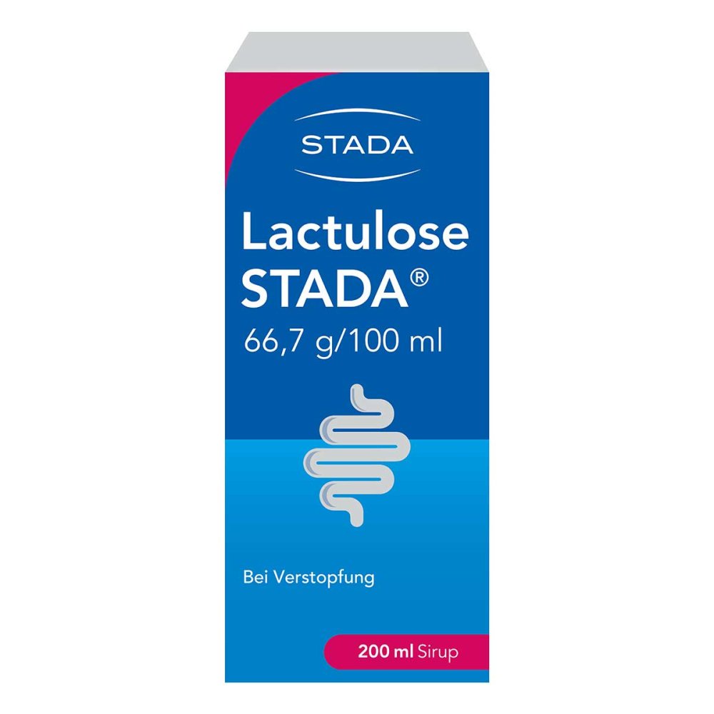 Das Produktfoto zeigt Lactulose Stada Sirup (200 ml) PZN 07393505