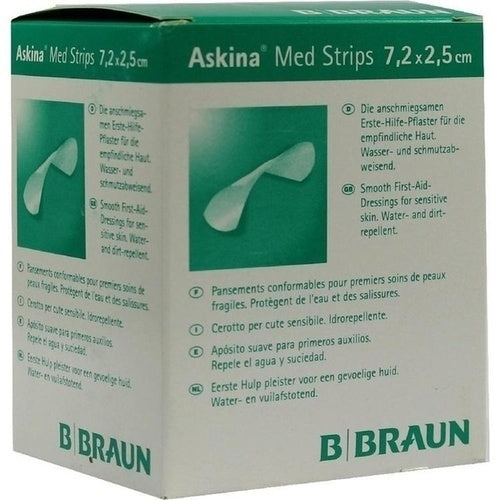 Das Produktfoto zeigt Askina Med Pfl.Strips 25x72 Mm (100 stk) PZN 07412177