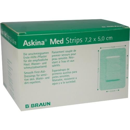 Das Produktfoto zeigt Askina Med Pfl.Strips 5x72 Mm (100 stk) PZN 07412183
