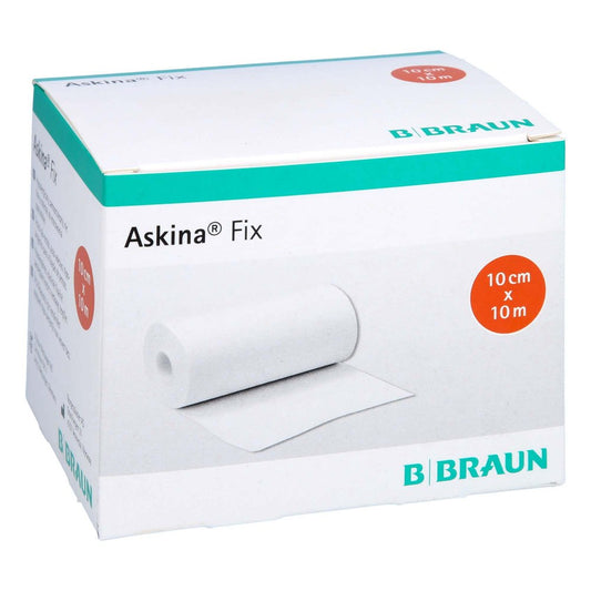 Das Produktfoto zeigt Askina Fix Fixiervlies 10 Cmx10 M Hypoallergen (1 stk) PZN 07412295