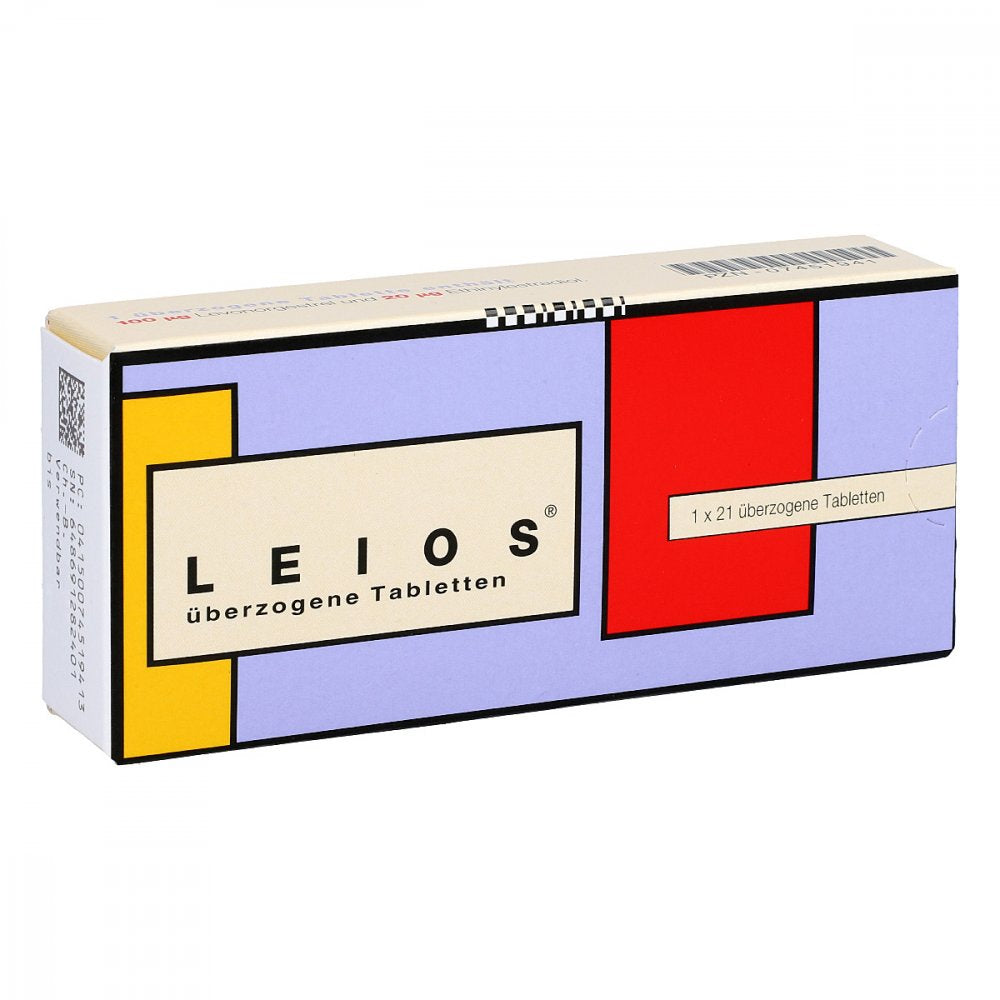 Das Produktfoto zeigt Leios Überzogene Tabletten (21 stk) PZN 07451941