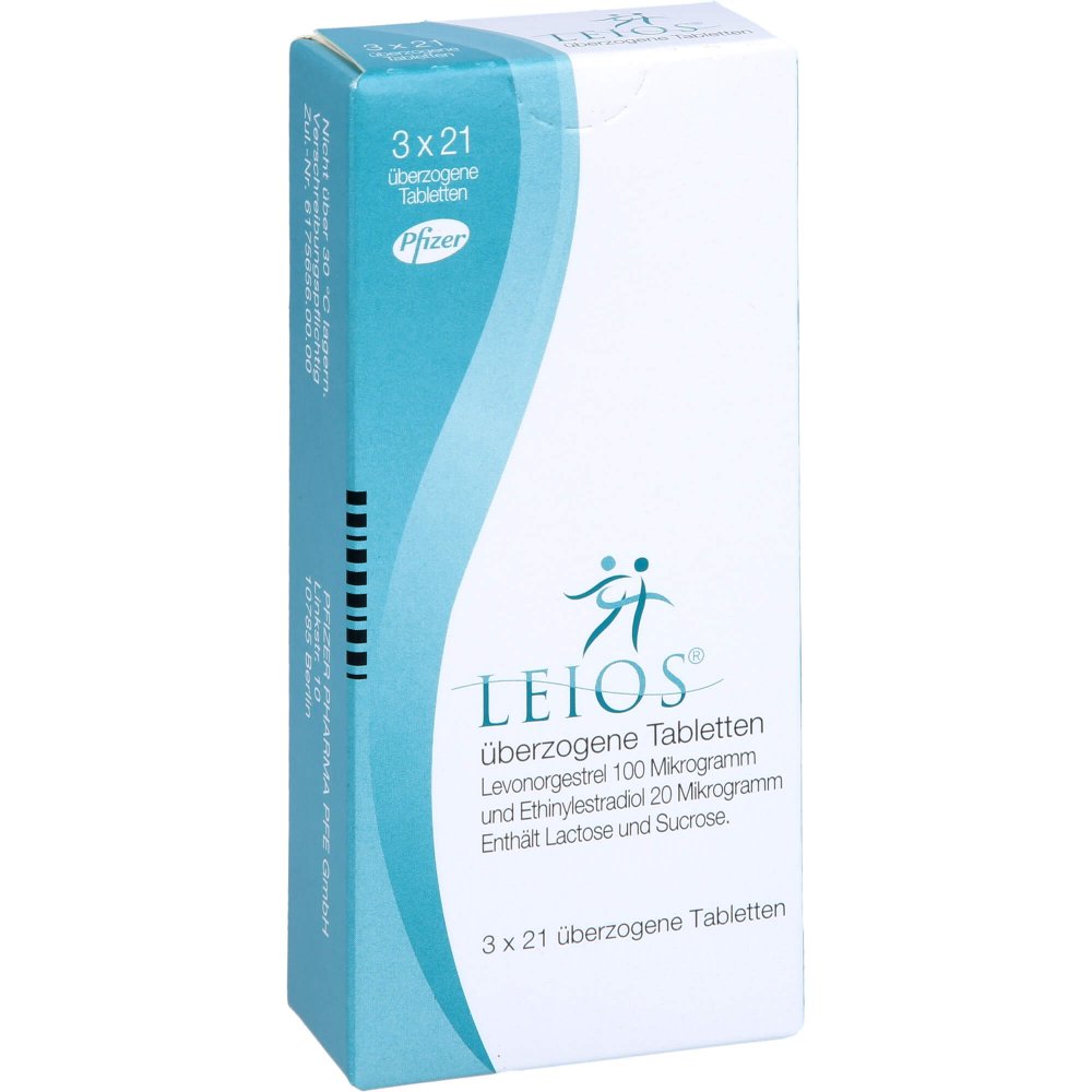 Das Produktfoto zeigt Leios Überzogene Tabletten (3X21 stk) PZN 07451958