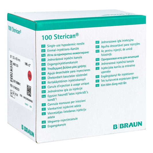Das Produktfoto zeigt Sterican Kanülen 18 Gx2 1,2x50 Mm (100 stk) PZN 07463223