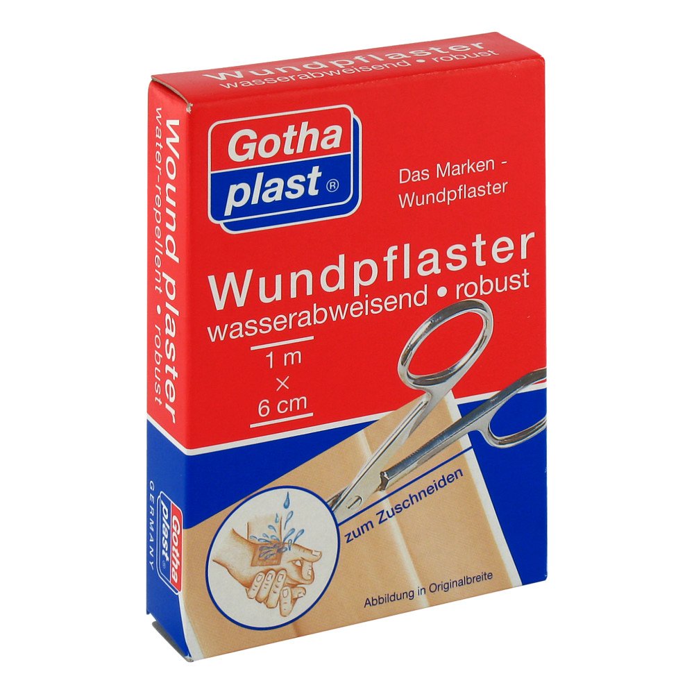 Das Produktfoto zeigt Gothaplast Wundpfl.Robust 6 Cmx 1 M Wasserabweis. (1 stk) PZN 07464777