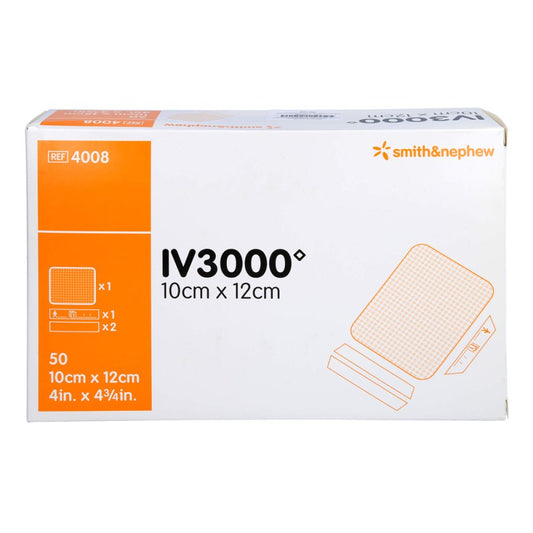 Das Produktfoto zeigt Opsite Iv 3000 10x12 Cm Transp.Kanülenfixier. (50 stk) PZN 07478176