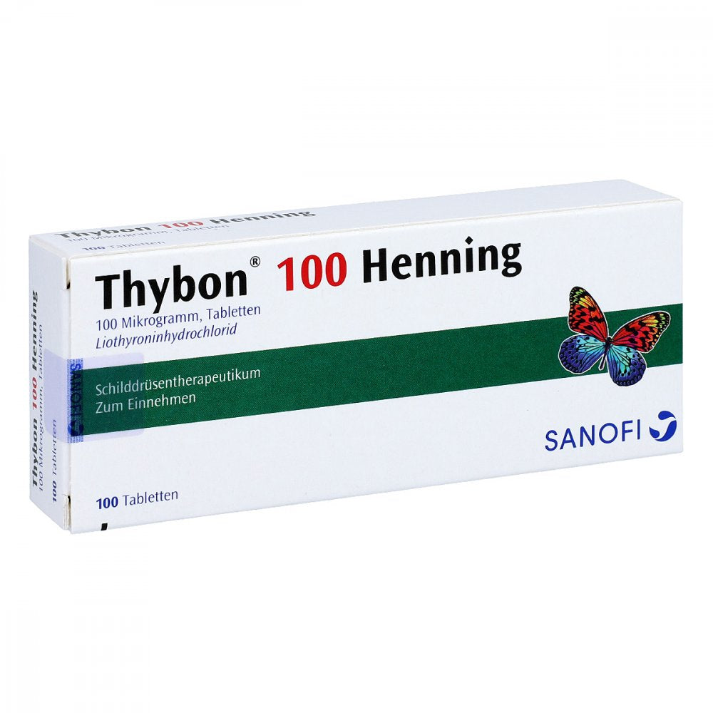 Das Produktfoto zeigt Thybon 100 Henning Tabletten (100 stk) PZN 07498983