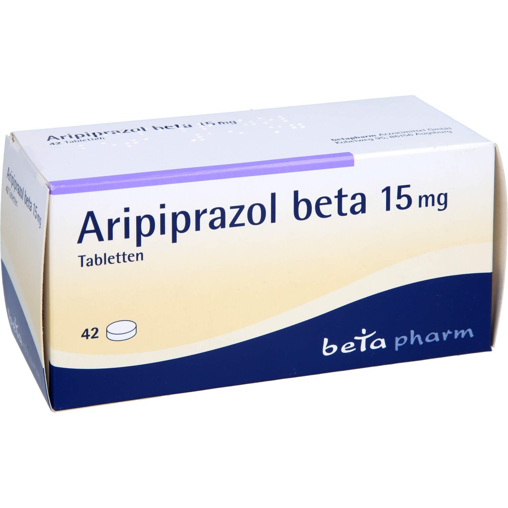 Das Produktfoto zeigt Aripiprazol Beta 15 Mg Tabletten (42 stk) PZN 07504637
