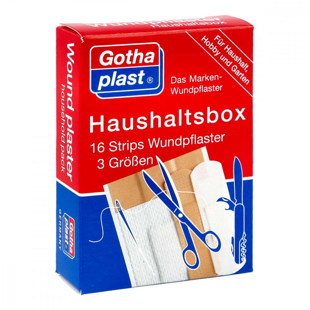 Das Produktfoto zeigt Gothaplast Haushaltsbox Strips (16 stk) PZN 07508256