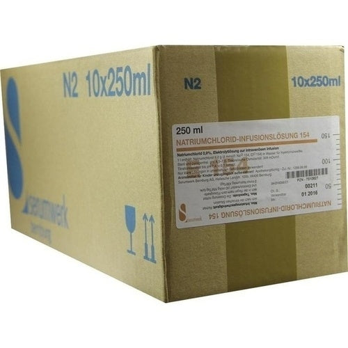 Das Produktfoto zeigt Natriumchlorid Inf.-Lsg.154 (10X250 ml) PZN 07510827
