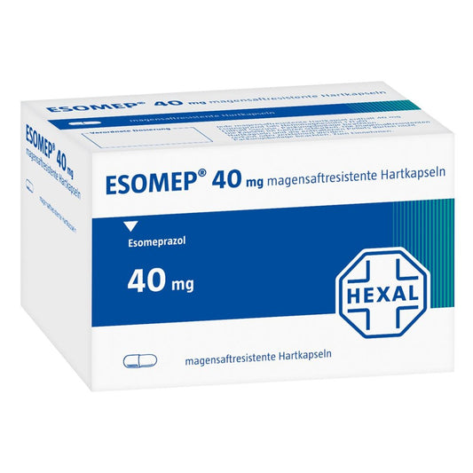 Das Produktfoto zeigt Esomep 40 Mg Magensaftresistente Hartkapseln (90 stk) PZN 07511502