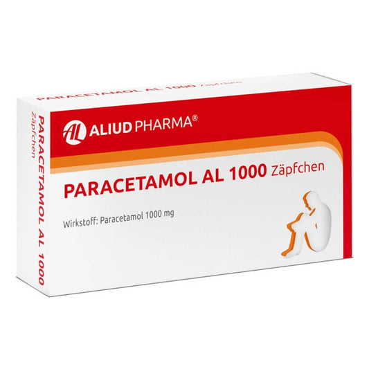 Paracetamol Al 1.000 Suppositorien (10 stk)