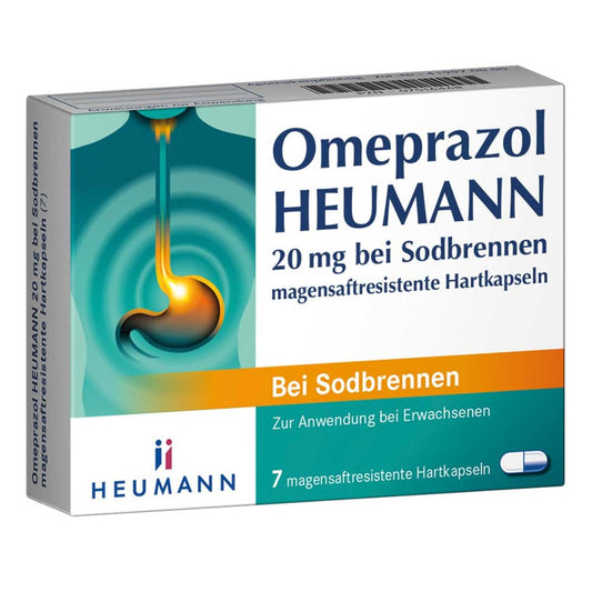Omeprazol Heumann 20 Mg B.Sodbr.Magensaftr.Hartk. (7 stk)