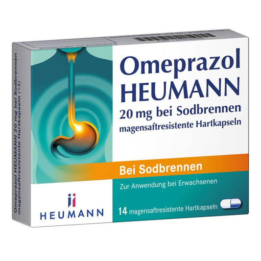 Omeprazol Heumann 20 Mg B.Sodbr.Magensaftr.Hartk. (14 stk)
