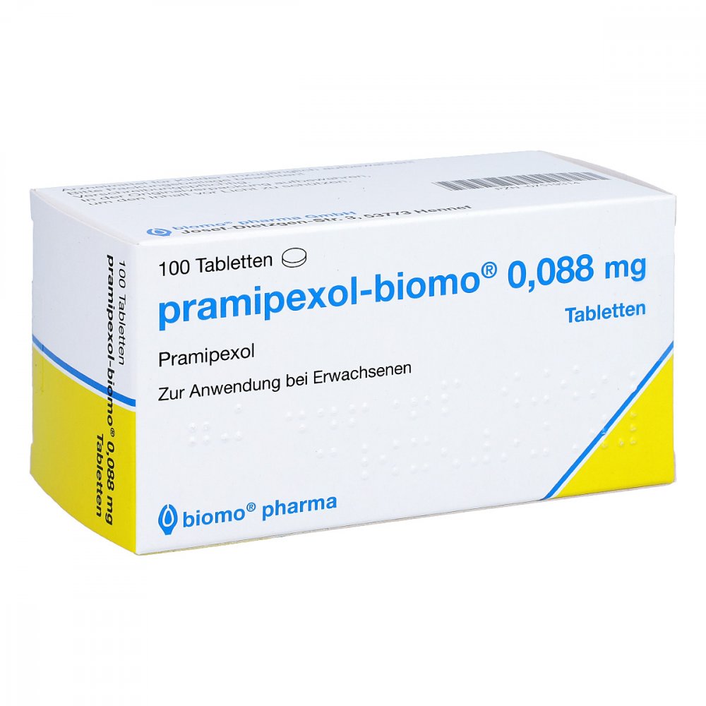 Pramipexol-Biomo 0,088 Mg Tabletten (100 stk)