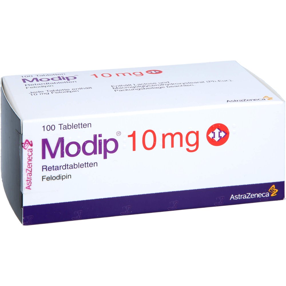 Das Produktfoto zeigt Modip 10 Mg Retardtabletten (100 stk) PZN 07519716