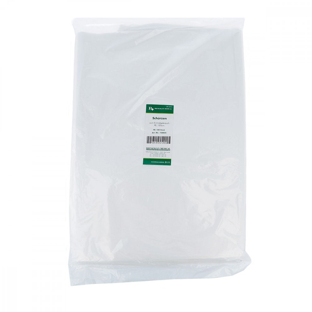 Das Produktfoto zeigt Einmal Schürzen 125 Cm (100 stk) PZN 07521765
