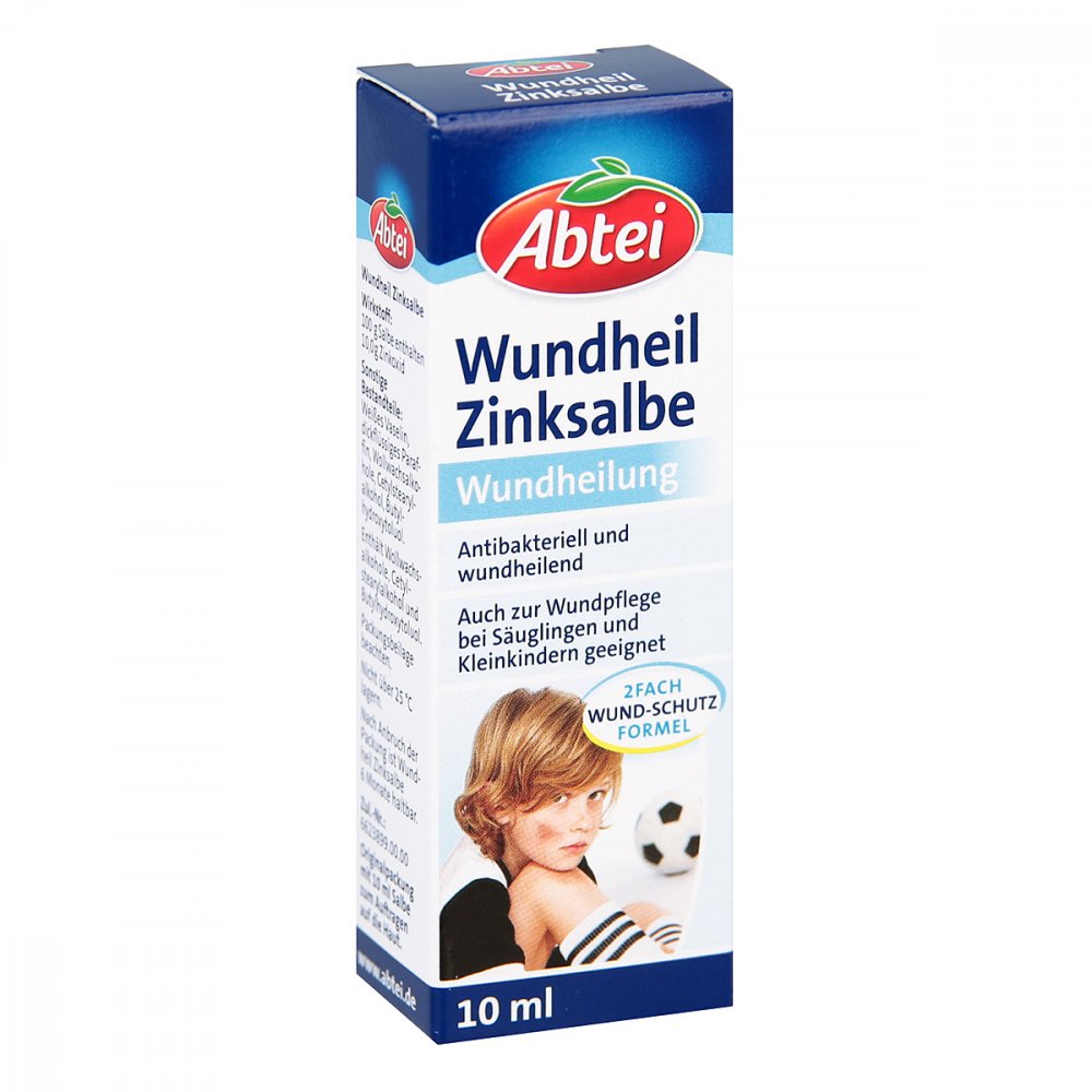 Das Produktfoto zeigt Abtei Wundheil Zinksalbe (10 ml) PZN 07522925