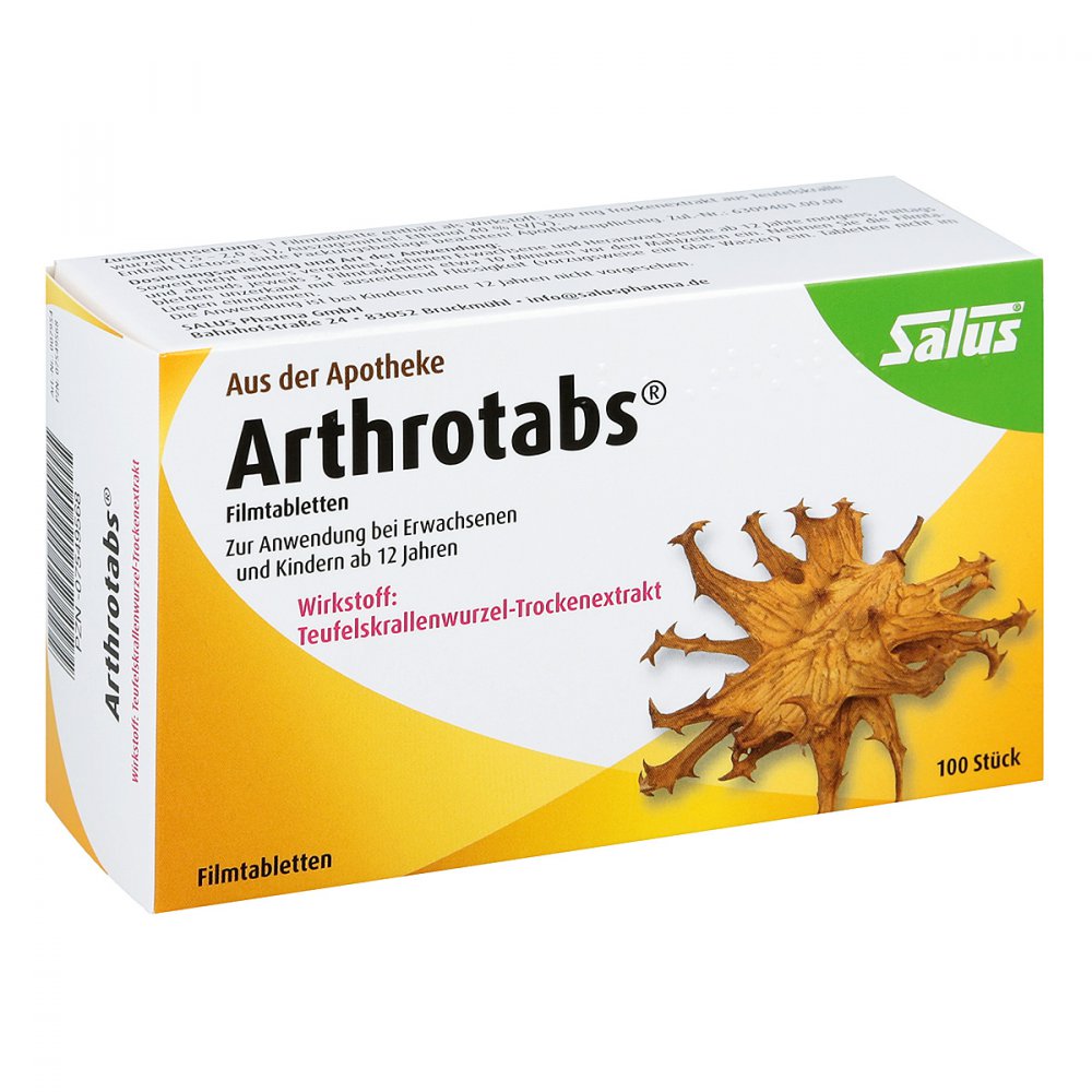 Das Produktfoto zeigt Arthrotabs Filmtabletten (100 stk) PZN 07549568