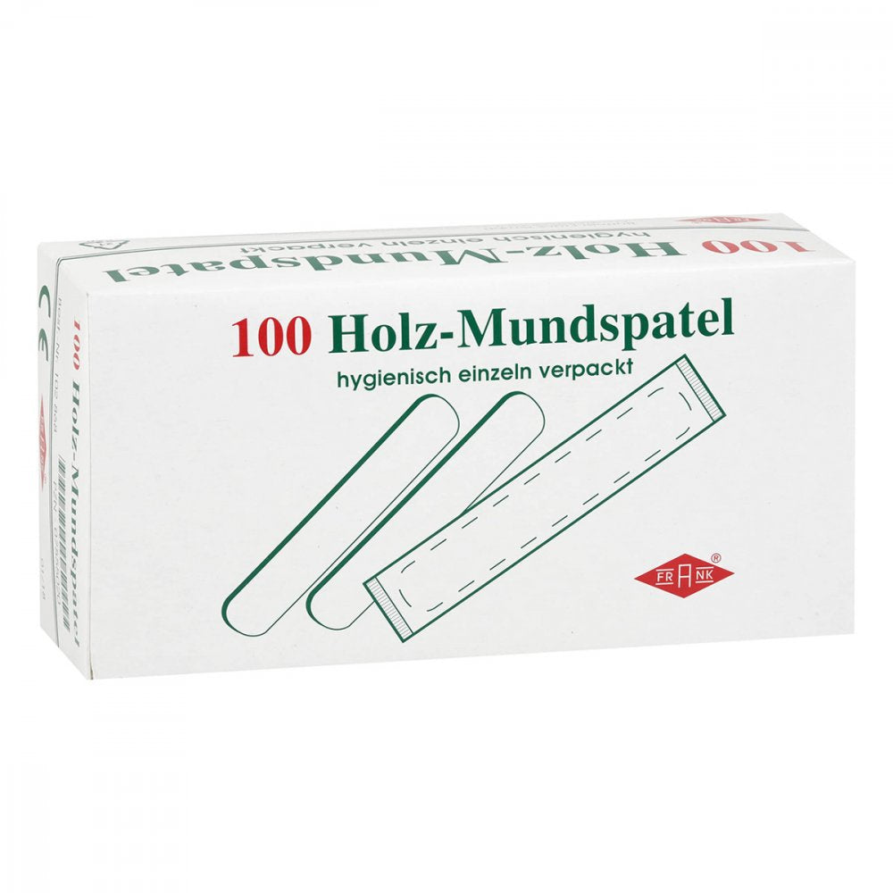 Das Produktfoto zeigt Mundspatel Holz Einzeln Verpackt (100 stk) PZN 07555020
