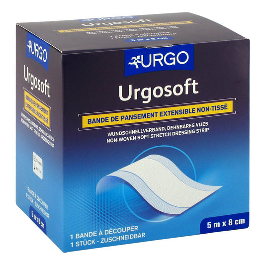 Das Produktfoto zeigt Urgosoft Pflaster 8 Cmx5 M Spender (1 stk) PZN 07563309