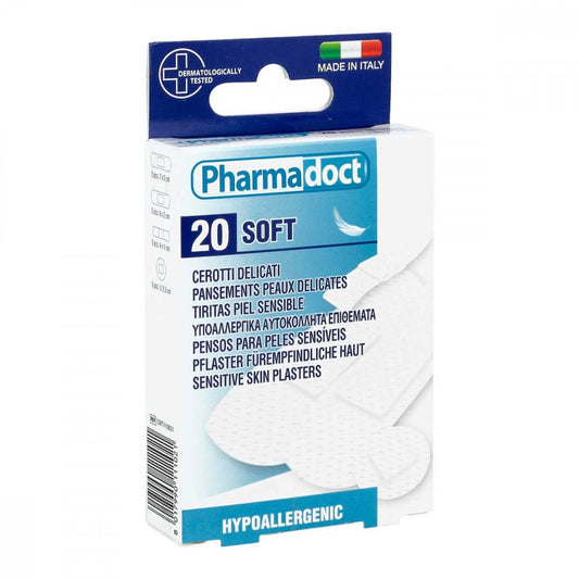 Pflaster Hypoallergen 4 Größ.Wasserfest Weiß (20 stk)