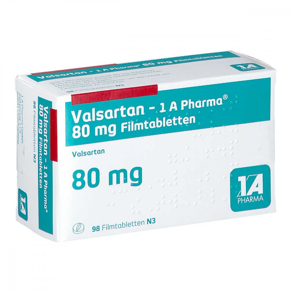 Valsartan-1a Pharma 80 Mg Filmtabletten (98 stk)