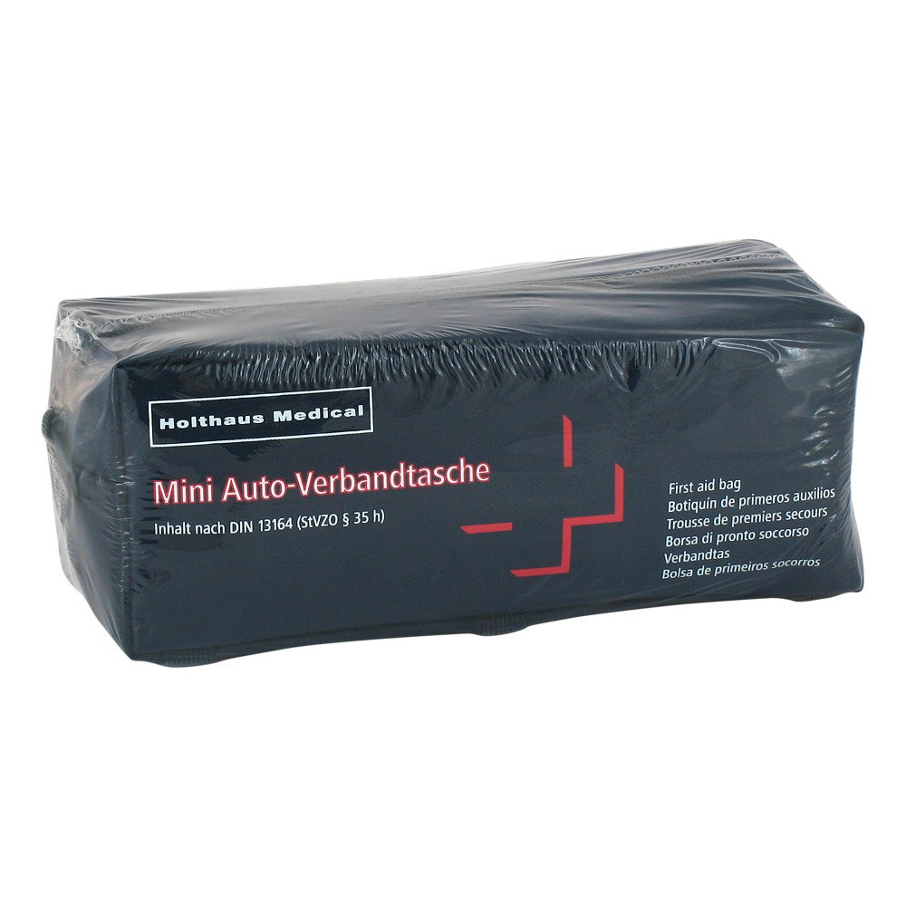 Das Produktfoto zeigt Verbandtasche Kfz Mini Din 13164 (1 stk) PZN 07589697