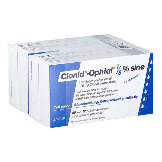 Clonid Ophtal 1/8 Sine Augentropfen (120X0.5 ml)