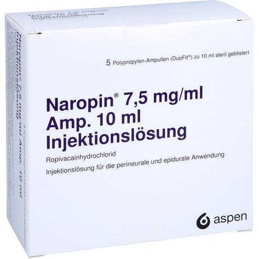 Naropin 7,5 Mg/Ml Amp. Injektionslösung (5X10 ml)