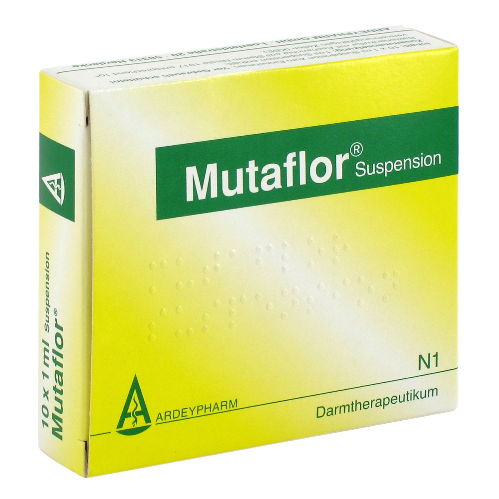 Das Produktfoto zeigt Mutaflor Suspension (10X1 ml) PZN 07592825