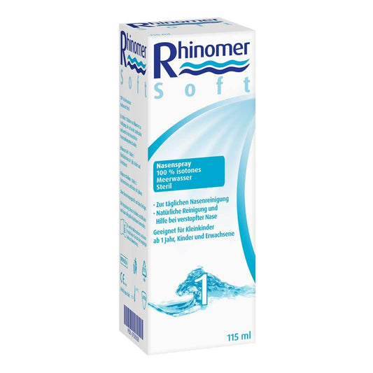 Das Produktfoto zeigt Rhinomer 1 Soft Lösung (115 ml) PZN 07593026