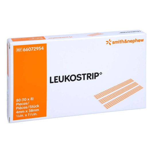 Das Produktfoto zeigt Leukostrip Wundnahtstreifen 4x38 Mm (10X8 stk) PZN 07610374