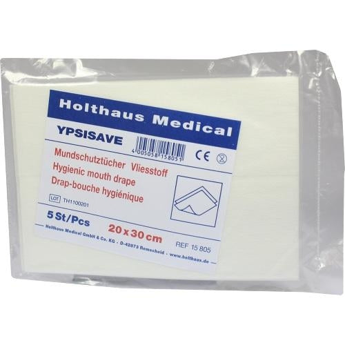 Das Produktfoto zeigt Mundschutz Ypsisave 23x34 Cm (5 stk) PZN 07617927