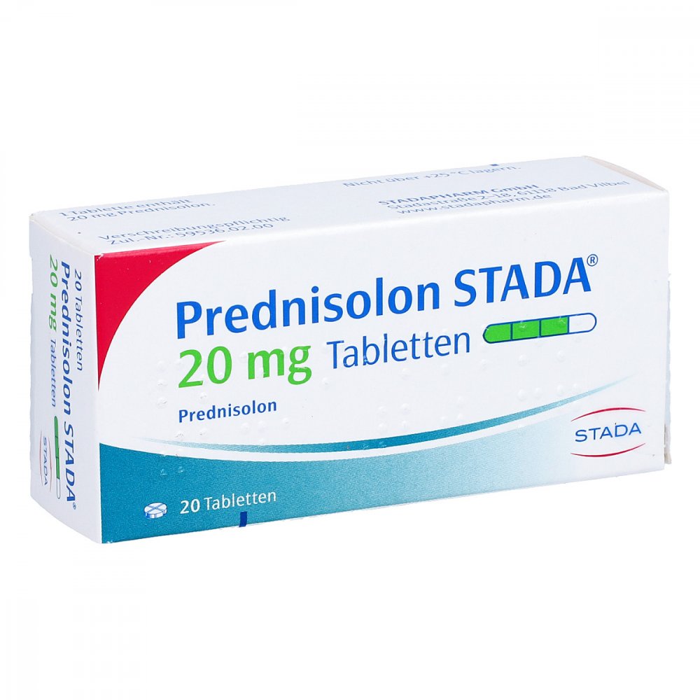 Das Produktfoto zeigt Prednisolon Stada 20 Mg Tabletten (20 stk) PZN 07626056
