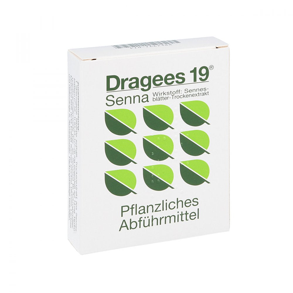 Das Produktfoto zeigt Dragees 19 Senna (28 stk) PZN 07662388