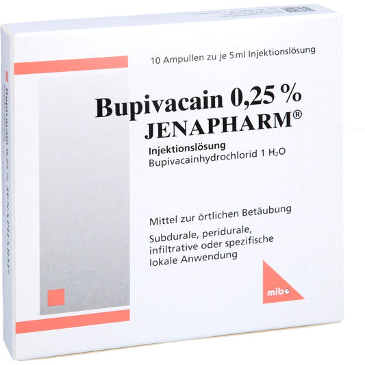 Bupivacain 0,25% Jenapharm Ampullen (10X5 ml)