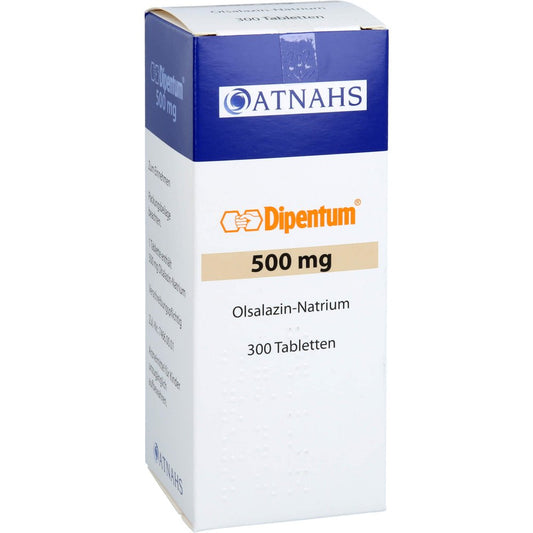 Das Produktfoto zeigt Dipentum 500 Mg Tabletten (300 stk) PZN 07704885