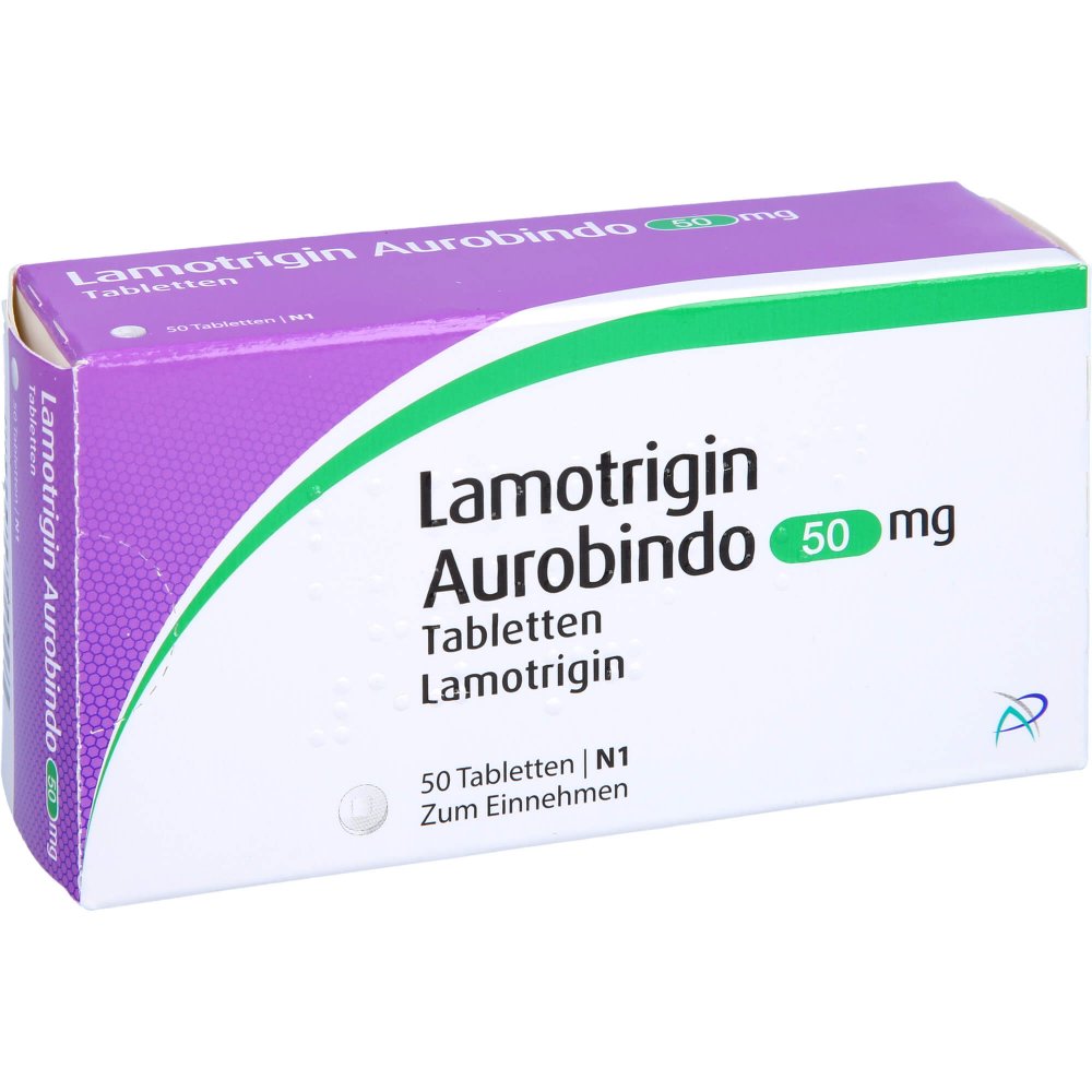 Das Produktfoto zeigt Lamotrigin Aurobindo 50 Mg Tabletten (50 stk) PZN 07712761