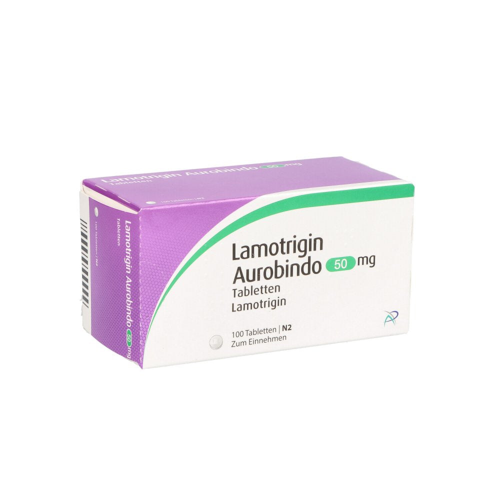 Das Produktfoto zeigt Lamotrigin Aurobindo 50 Mg Tabletten (100 stk) PZN 07712778