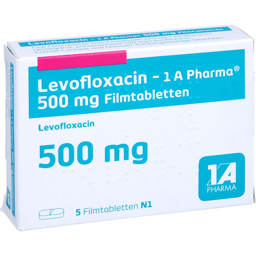 Levofloxacin-1a Pharma 500 Mg Filmtabletten (5 stk)